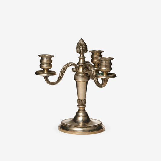 Chasse À Rouge Candélabre Fruit De Chêne 3 branches